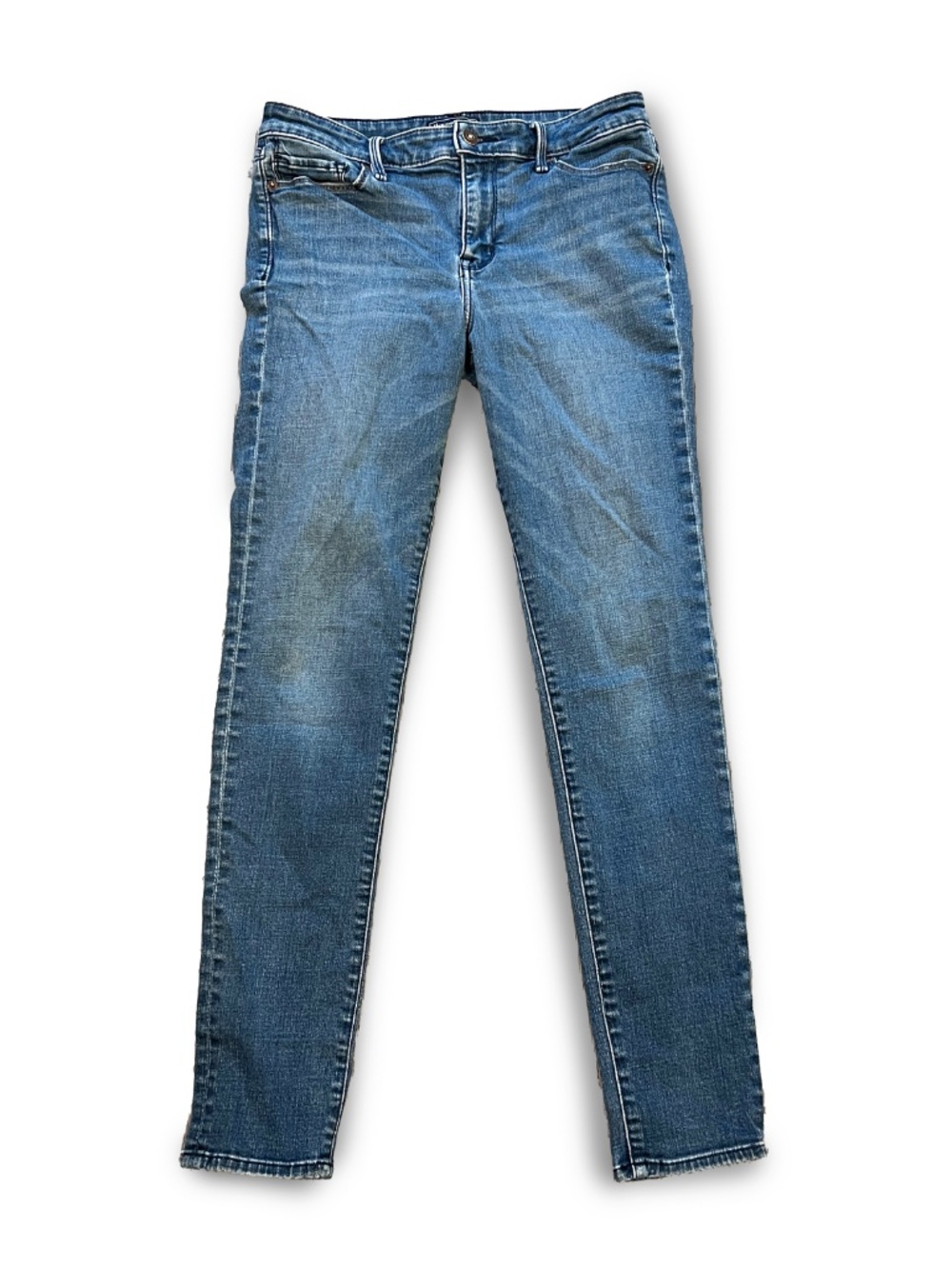 Abercrombie & Fitch Harper Super Skinny Jeans Womens 28 Long / 6L blue y2k